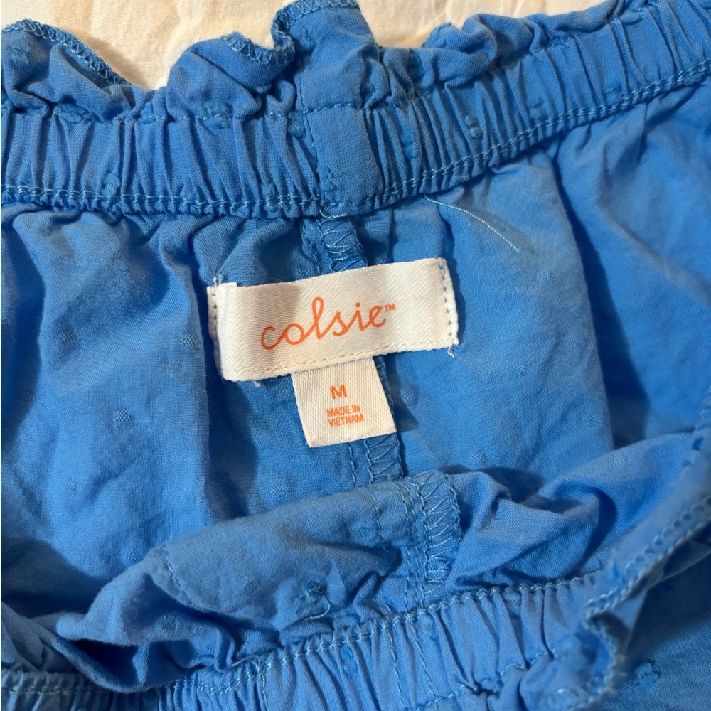 Colsie Light Blue Ruffle Pajama Set - Picture 5 of 7